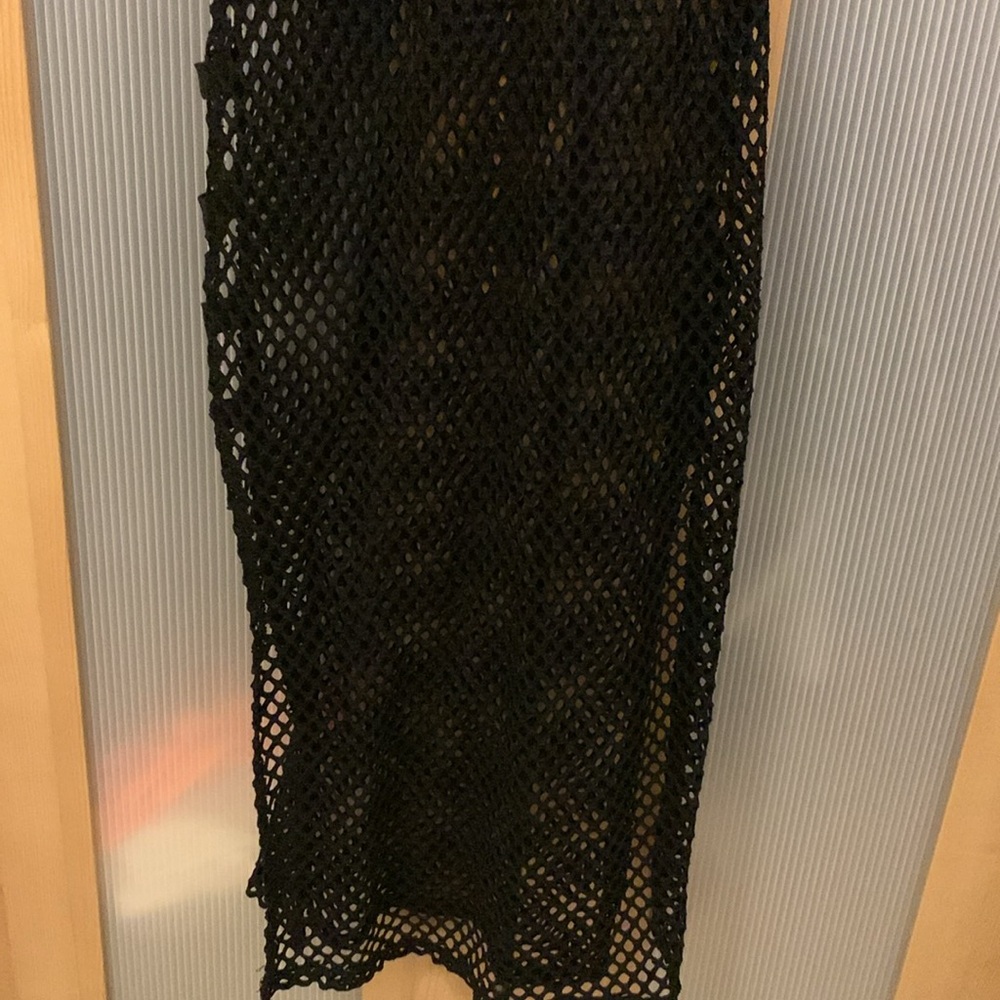 Black fishnet stretchy dress Size 1XL - Picture 5 of 10
